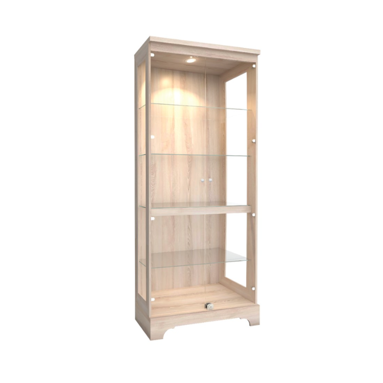 ตู้โชว์กระจก WISDOM DESIGN FURNITURE รุ่น CB-012 80 ซม. สีโซลิค_0
